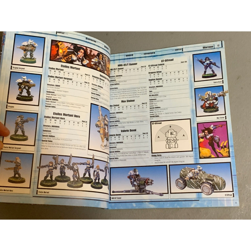 A31648 WARZONE MUTANT CHRONI HHG HEARTBREAKER ARMY BOOK PLAYED THE FORCES OF WAR