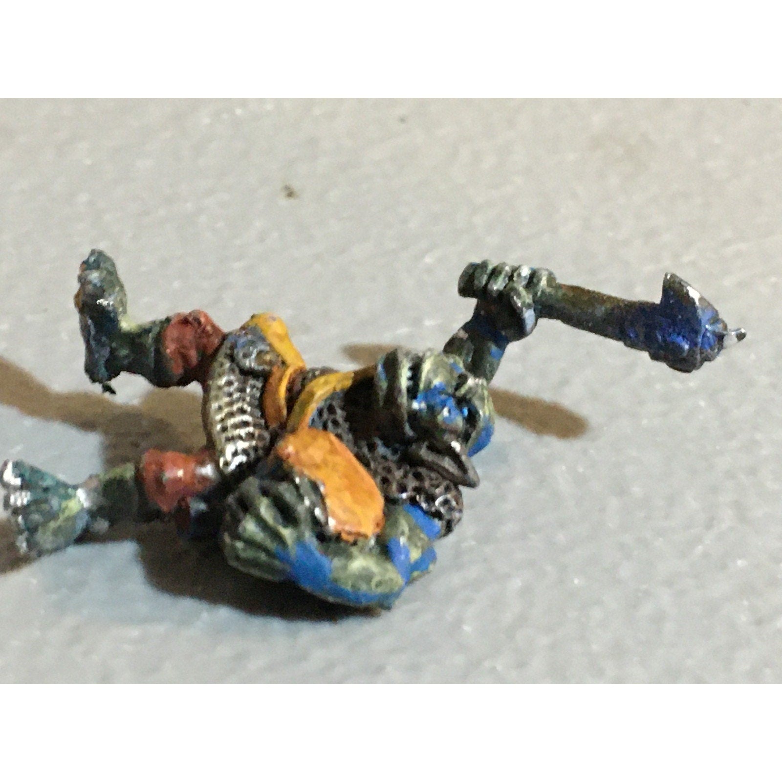 A32478 WARHAMMER FANTASY METAL ORCS GOBLINS ORC DRUMMER MUSICIAN PAINT