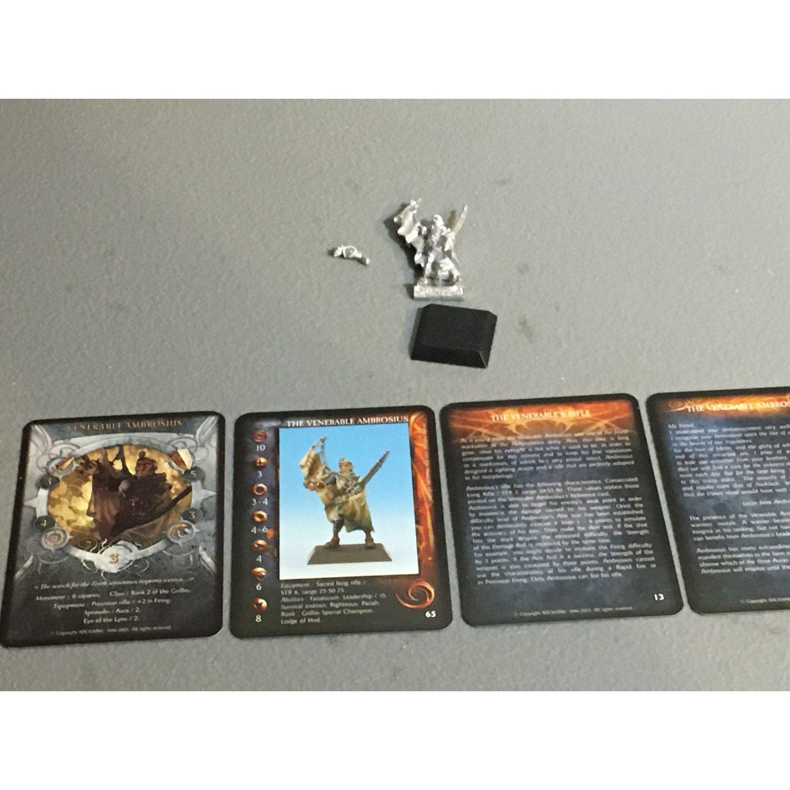 A32710 RACKHAM CONFRONTATION GRIFFINS VENERABLE AMBROSIUS METAL TABLETOP