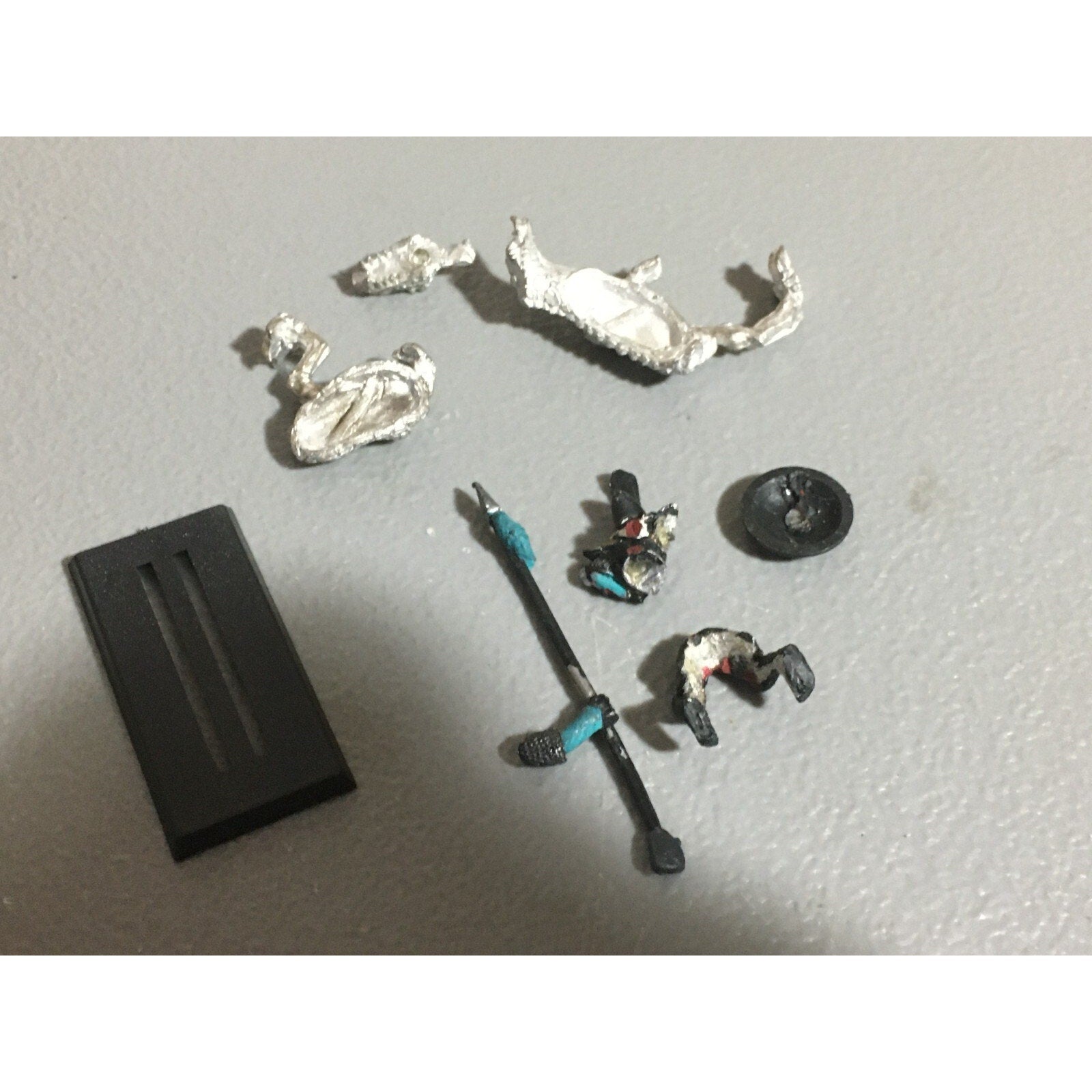 A20378 WARHAMMER FANTASY DARK ELVES METAL COLD ONE KNIGHT NO TAIL