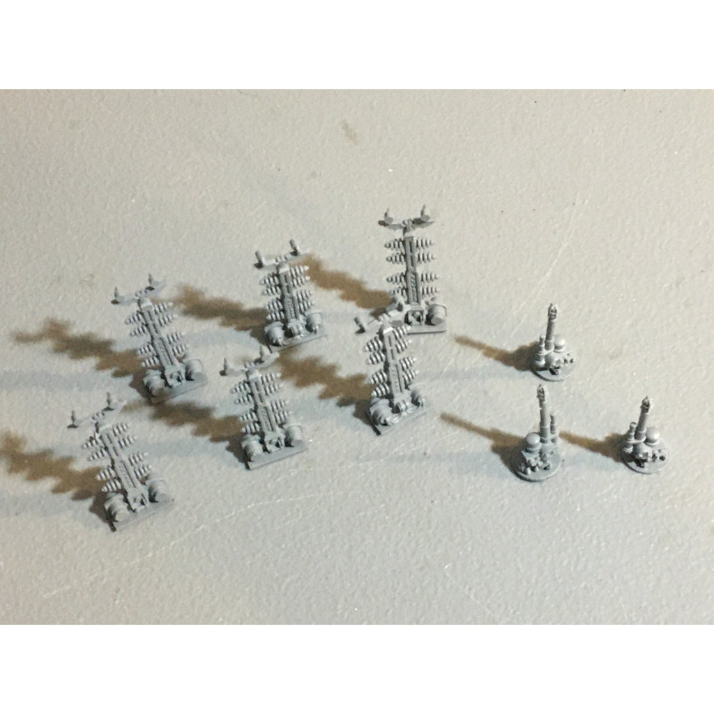 A24507 WARHAMMER 40K SPACE MARINES ENERGY PYLONS 6X + 3 TELEPORT BEACONS GW