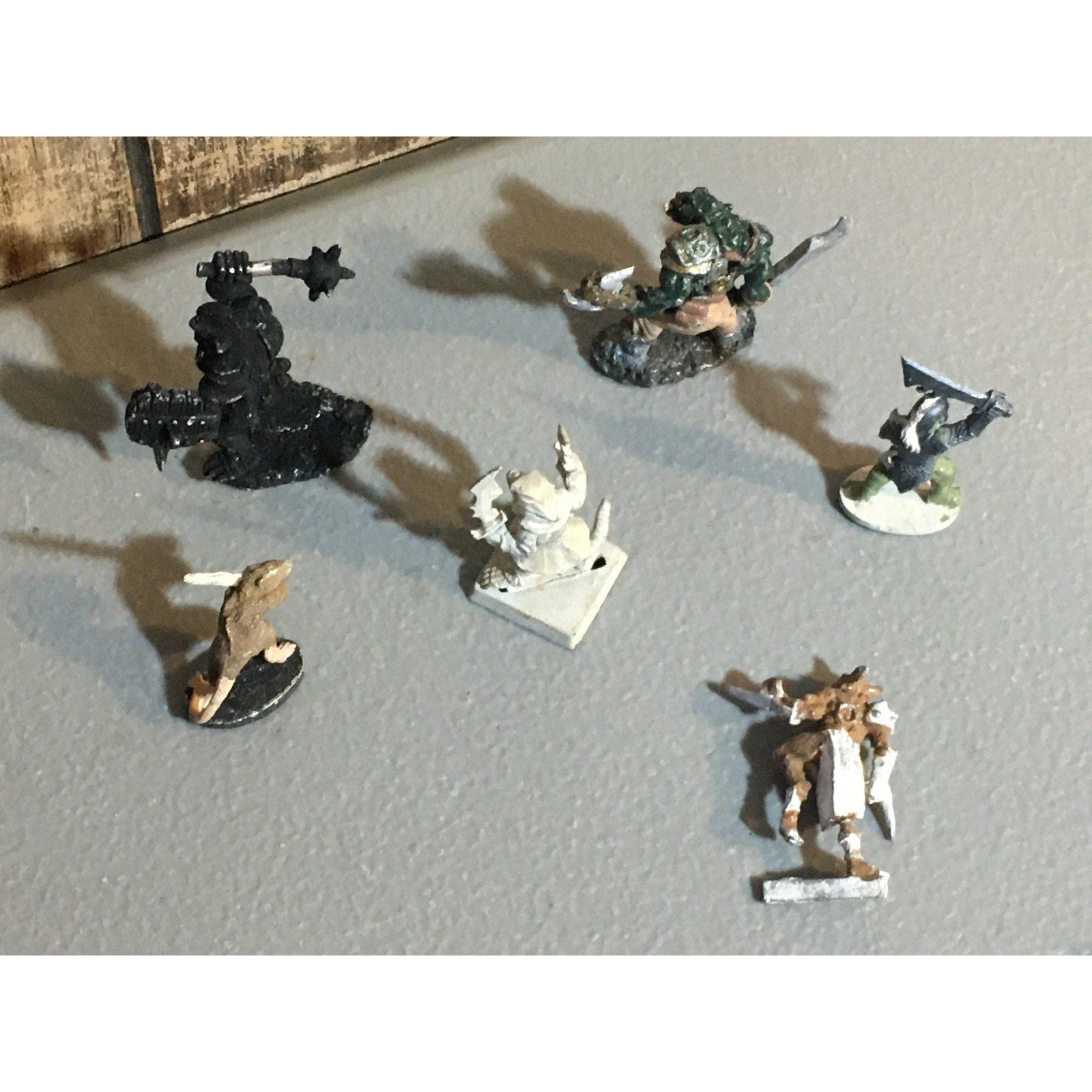 A34021 UNKNOWN METAL MINIATURES MIXED RATMAN ORC WARRIOR TABLETOP RPG