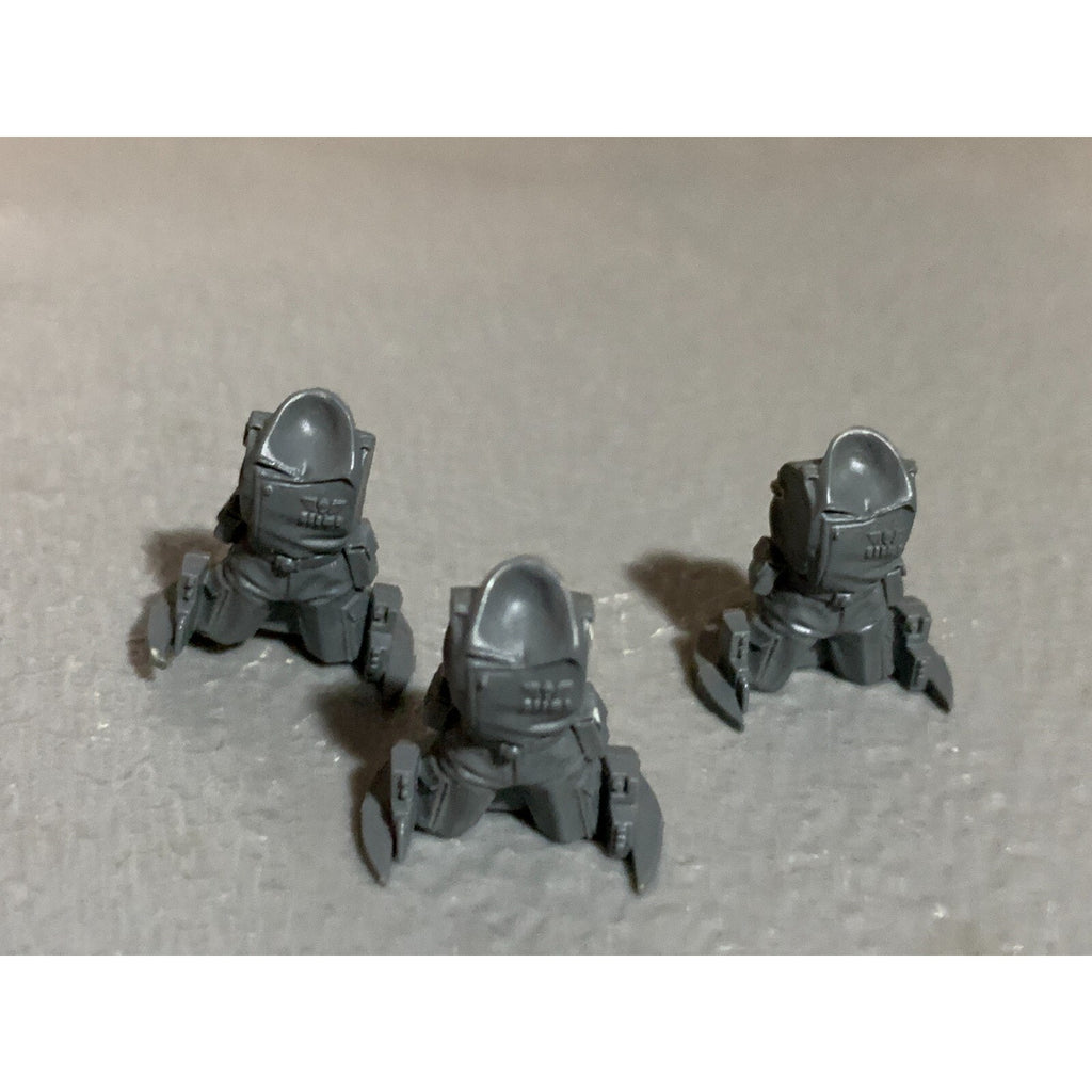 A17852 WARHAMMER 40K ASTRA IG GUARD TANK OFFICER COMMANDER TORSO BIT 3 PK LOT GW