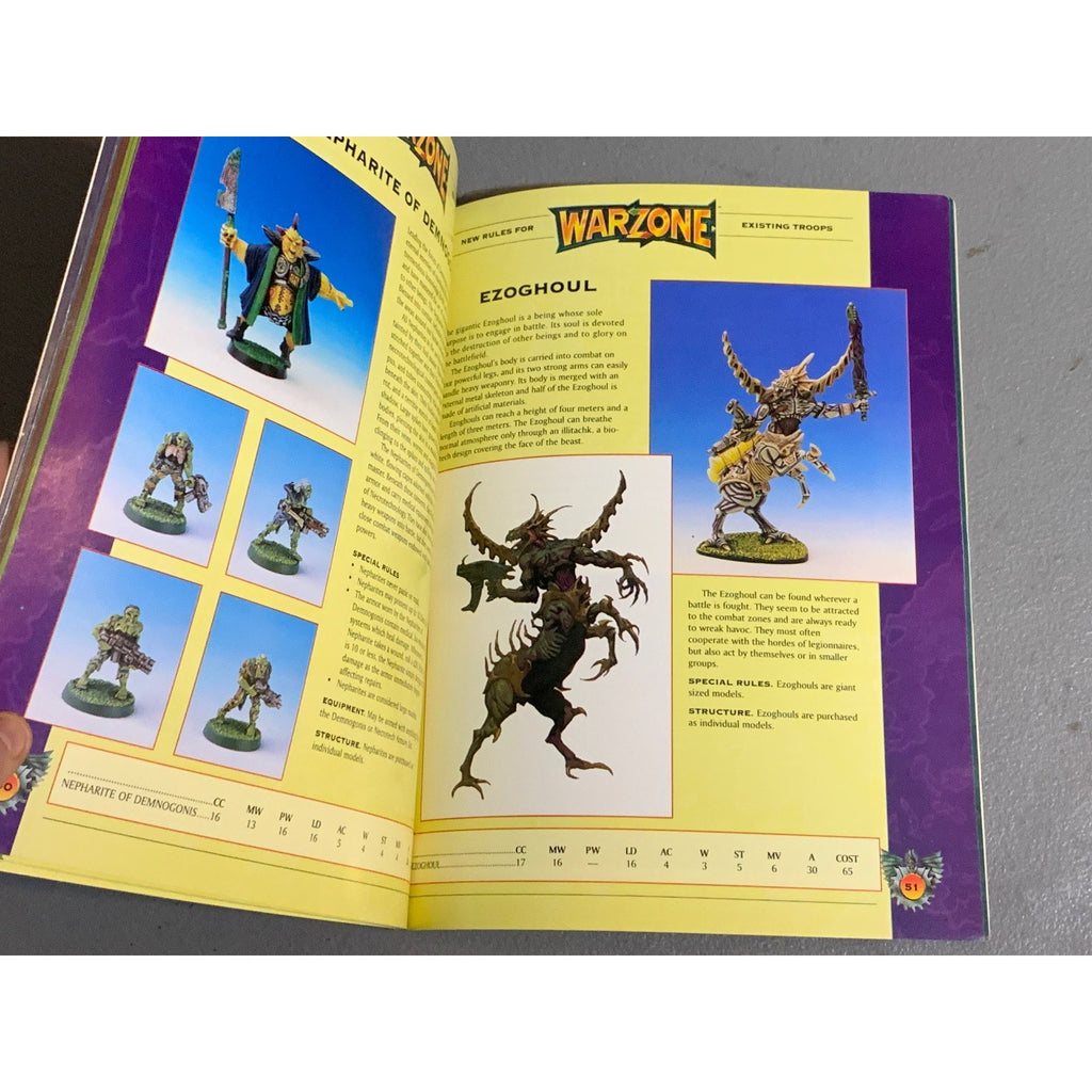 A31651 WARZONE MUTANT CHRON HHG ARMY BOOK PLAYED COMPENDIUM VOL. 1 DAWN OF WAR