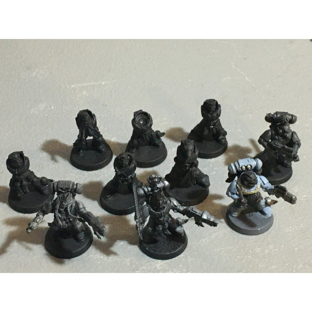 A23004 WARHAMMER 40K SPACE MARINES WOLVES INCOMPLETE GREY HUNTERS 10 PK GW