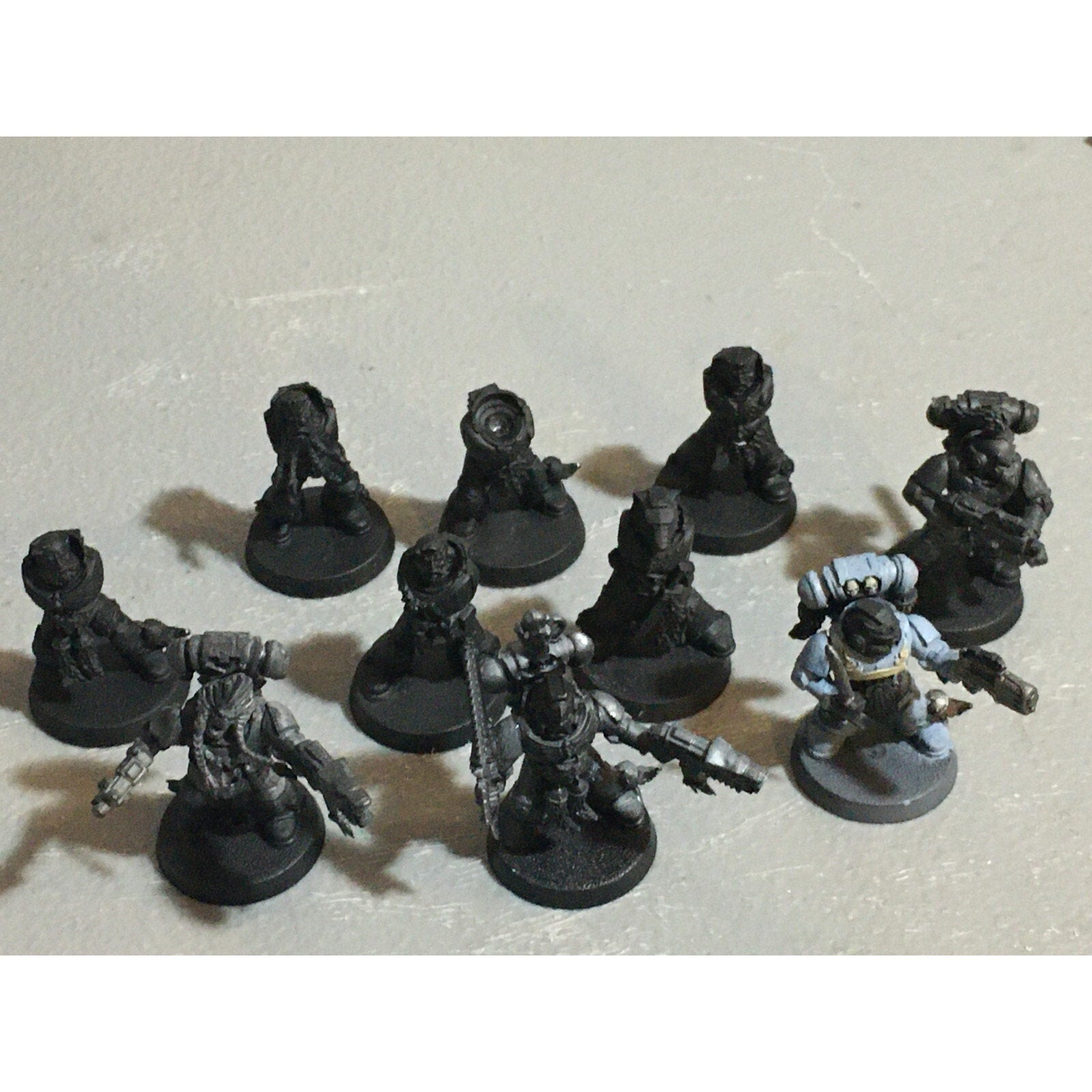 A23004 WARHAMMER 40K SPACE MARINES WOLVES INCOMPLETE GREY HUNTERS 10 PK GW