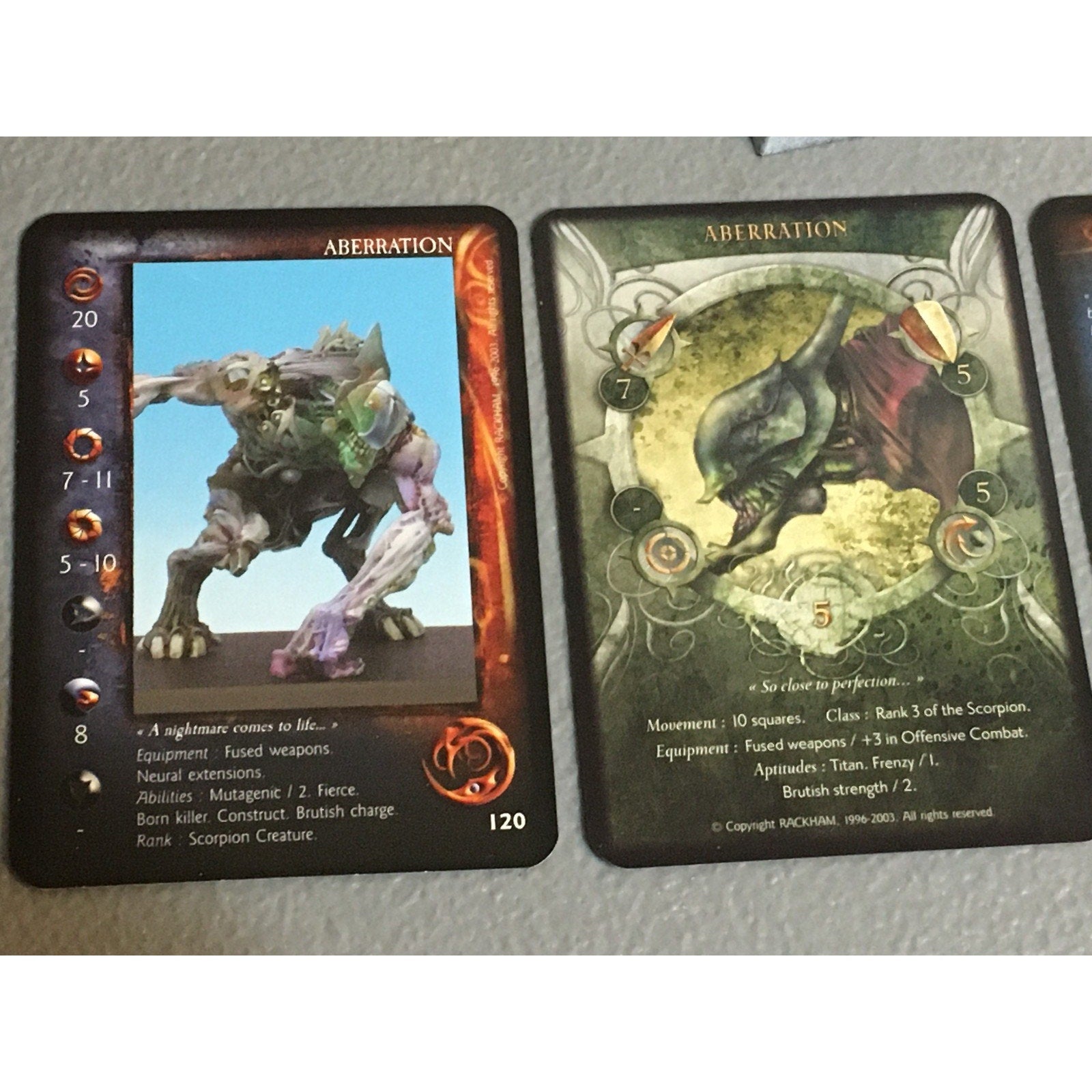 A32709 RACKHAM CONFRONTATION ABERRATION METAL TABLETOP