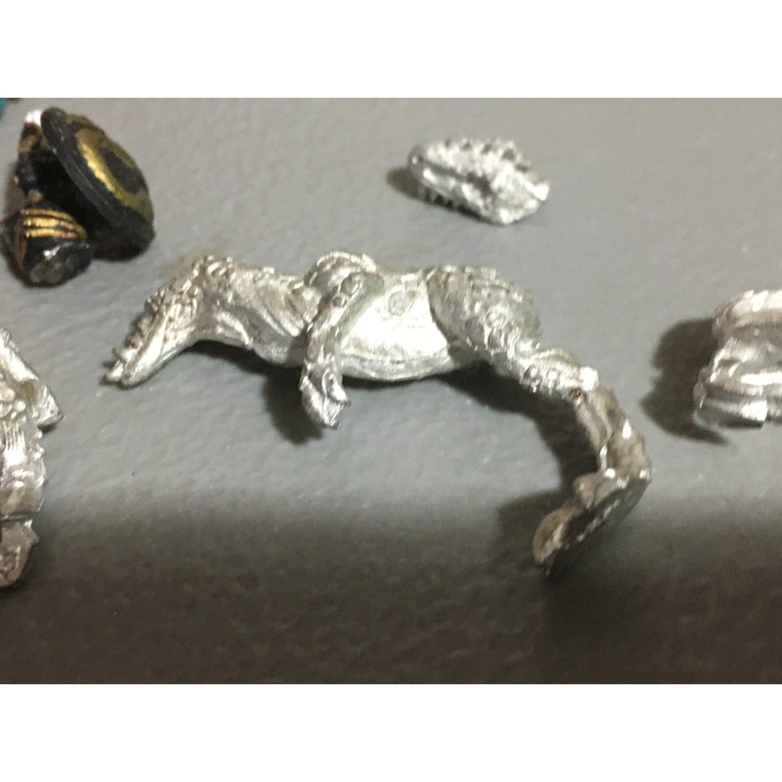 A20379 WARHAMMER FANTASY DARK ELVES METAL COLD ONE KNIGHT NO TAIL