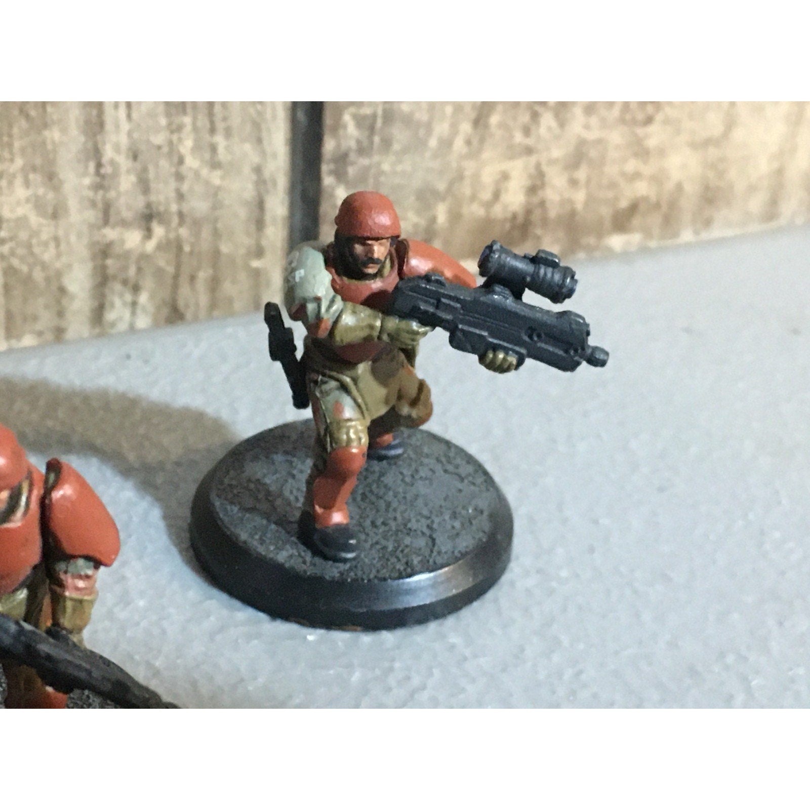 A32047 RACKHAM AT-43 RED BLOK MINI SPETSNATZ KOMMANDOS 8 PK W CARD MISS 1 HEAD