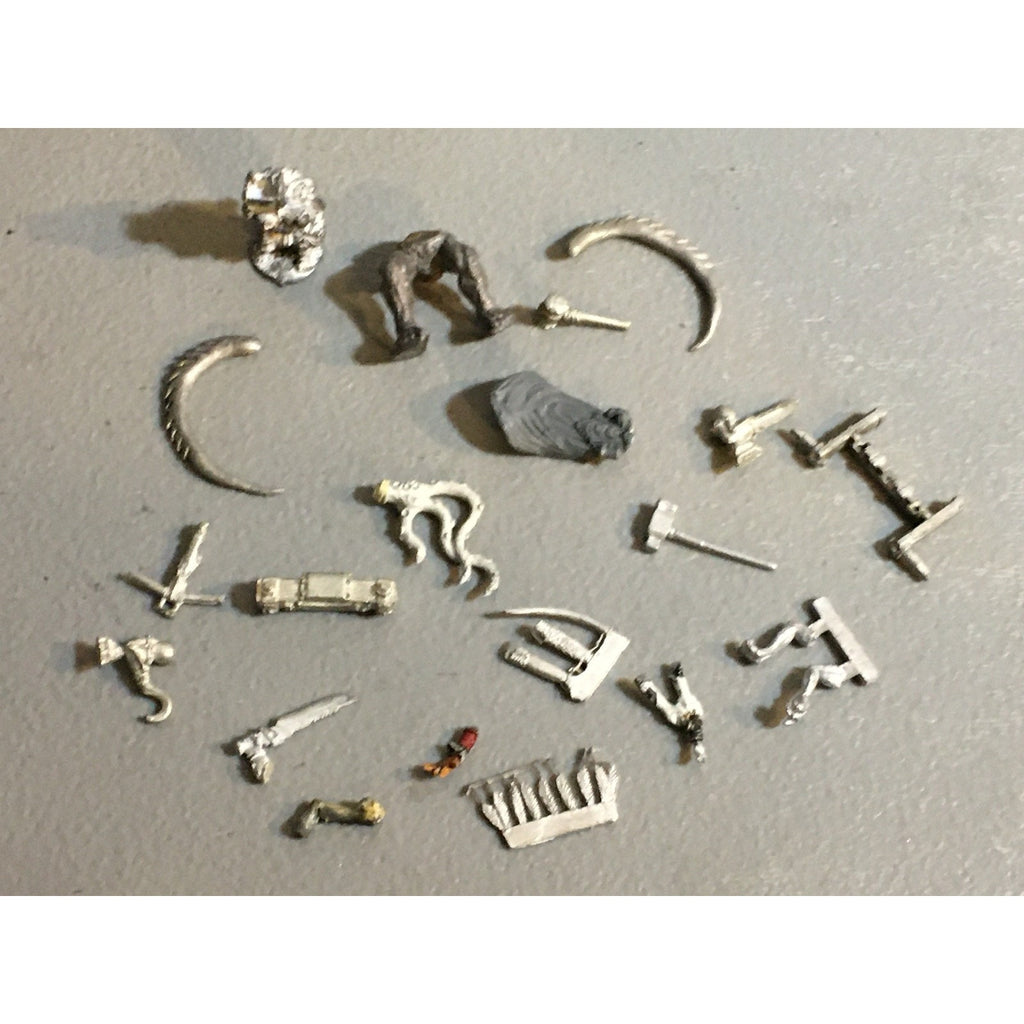 A32540 UNKNOWN MINIATURES ALL METAL BITS & INCOMPLETE LOT FANTASY