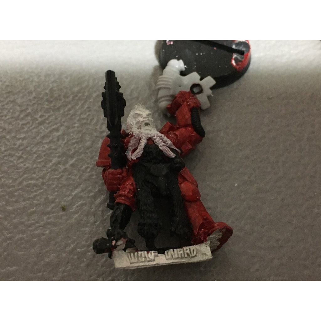 A19731 WARHAMMER 40K SPACE MARINES WOLVES WOLF GUARD METAL W BIONIC LEG