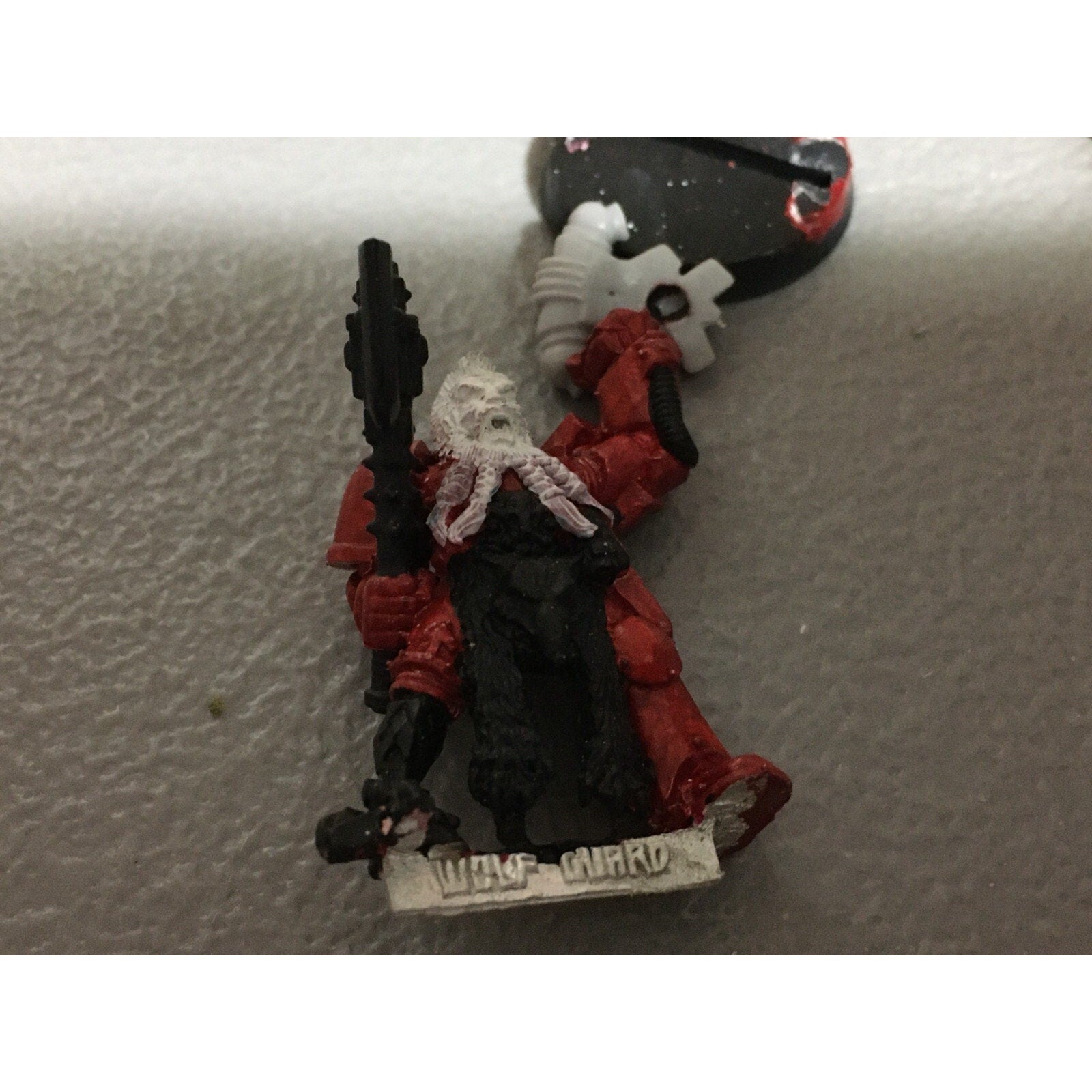A19731 WARHAMMER 40K SPACE MARINES WOLVES WOLF GUARD METAL W BIONIC LEG