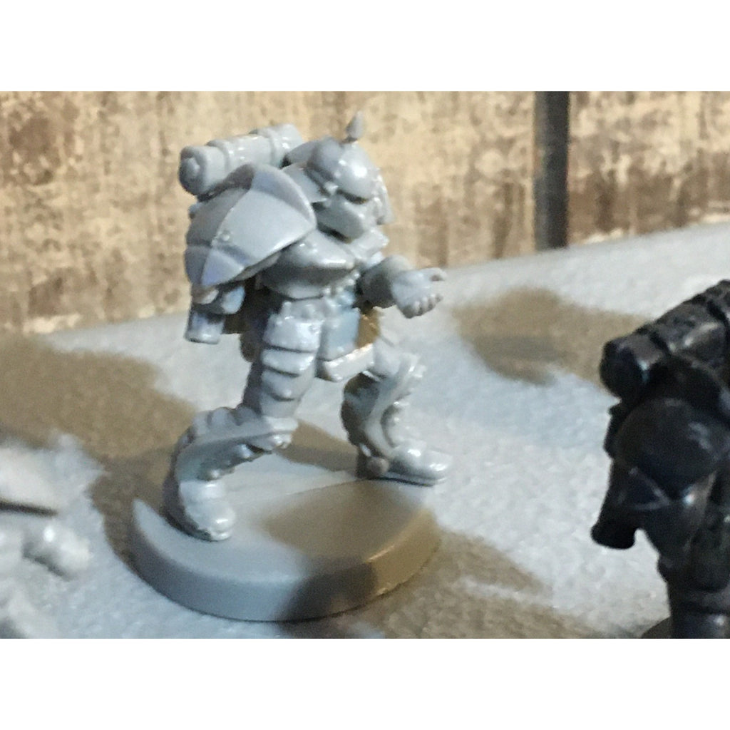 A30066 UNKNOWN TABLE TOP SCI-FI POWER ARMOR SOLDIERS 11 PK INCOMPLETE WAR GAMES