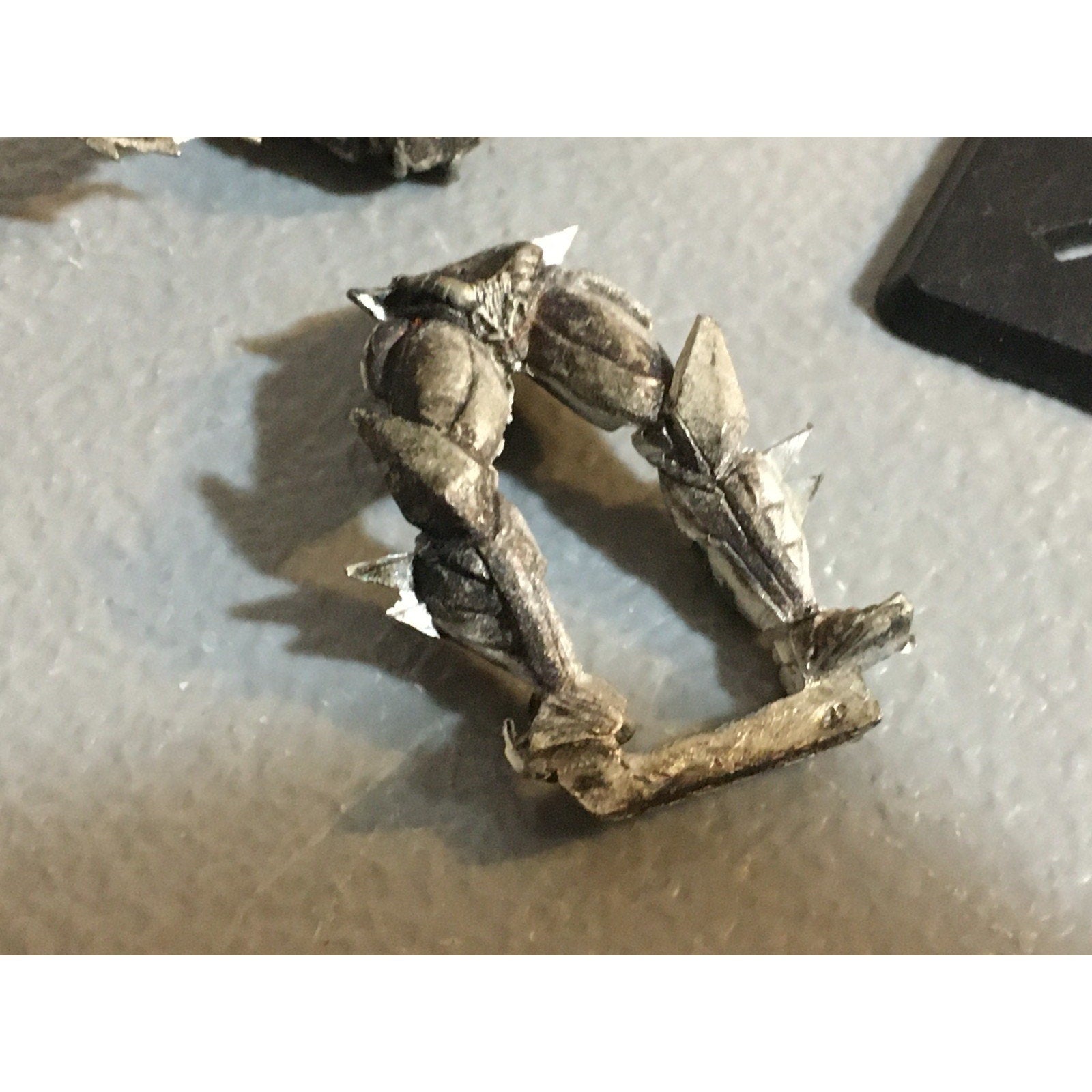 4A24882 UNKNOWN METAL MINIATURES BIG WARRIOR DEMON SOLDIER KNIGHT