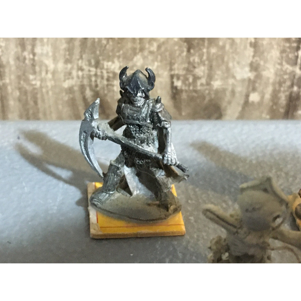A32526 UNKNOWN METAL MINIATURES SKELETON LOT 6 PK WARRIOR CASUALTY