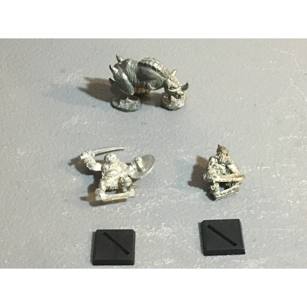 A6359 HHG HEARTBREAKER HOBBIES ORC WARRIORS & TUNDRA BEAST MISS LEG METAL OOP