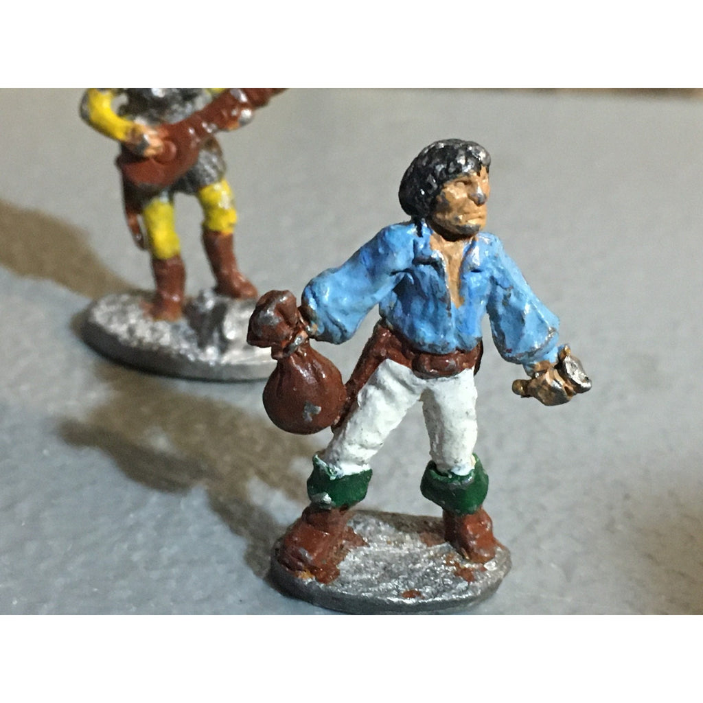 A32863 TSR METAL MINIATURES UNKNOWN HUMAN 4 PK BARD PIRATE HOBBIT