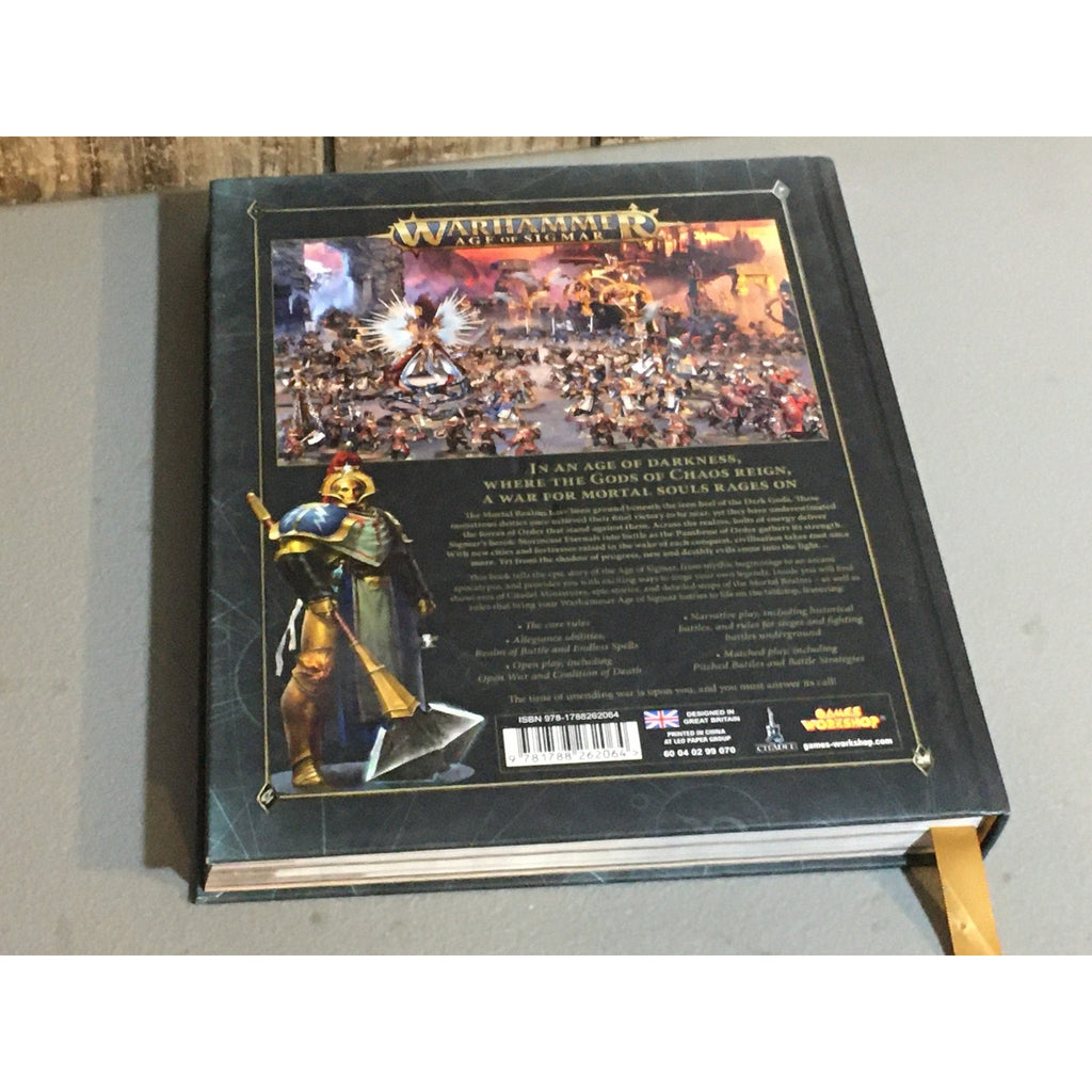 BOOK GAMES WORKSHOP WARHAMMER SIGMAR AOS CORE BOOK HARDBACK HB USED