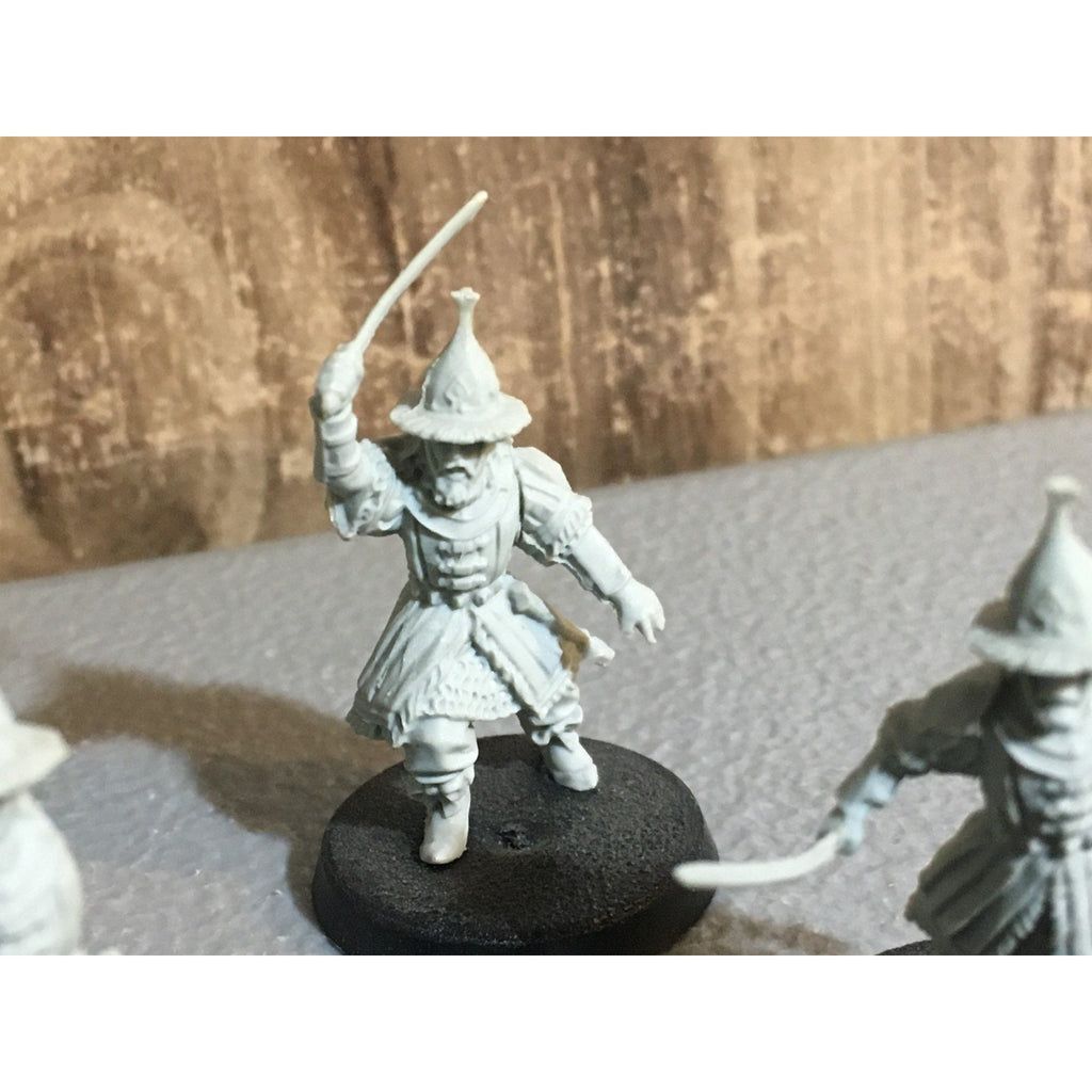 A30401 LOTR LORD RINGS GAMES WORKSHOP LAKE-TOWN GUARD 5 PK MISS 1 ARM FINECAST