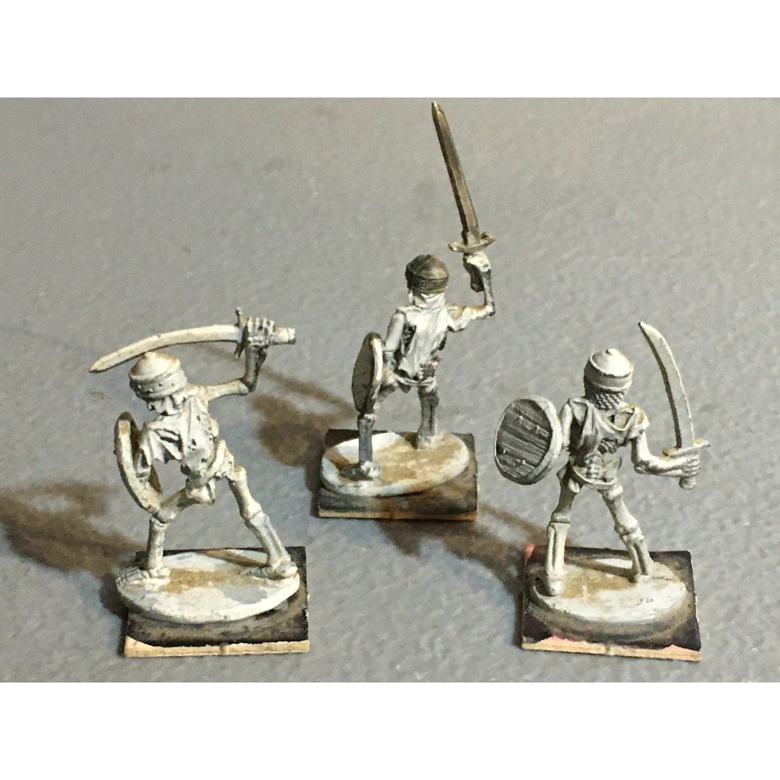 A32377 RAL PARTHA METAL MINIATURES SKELETON WARRIOR 3 PK TABLETOP WAR GAMES