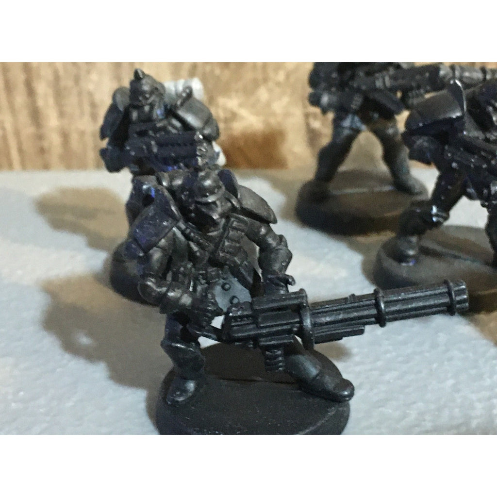 A30059 UNKNOWN TABLE TOP SCI-FI POWER ARMOR SOLDIERS 10 PK WAR GAMES