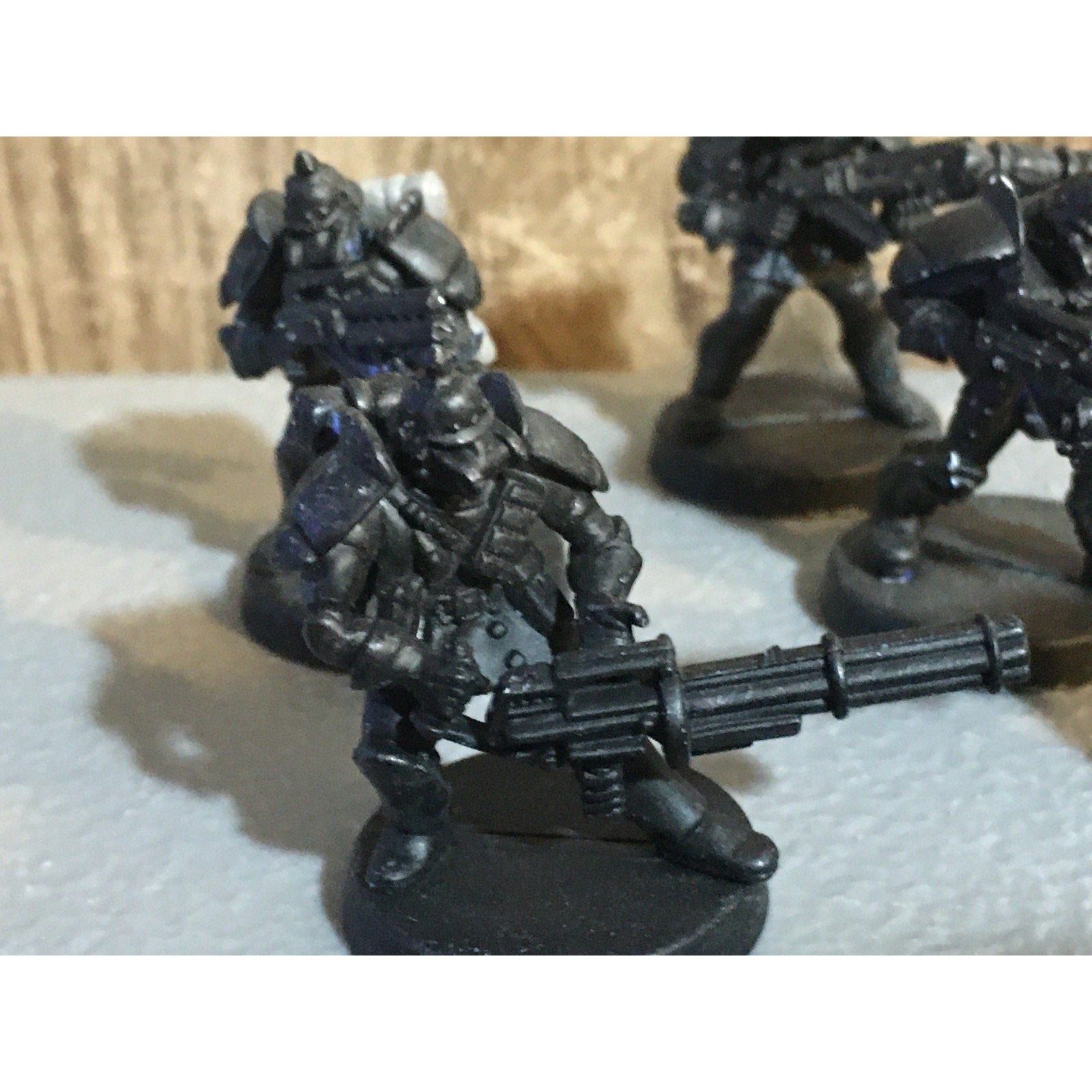 A30059 UNKNOWN TABLE TOP SCI-FI POWER ARMOR SOLDIERS 10 PK WAR GAMES