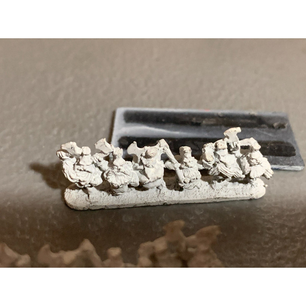 A16658 WARMASTER WARHAMMER DWARF TROLLSLAYERS 6 STANDS METAL GAMES WORKSHOP