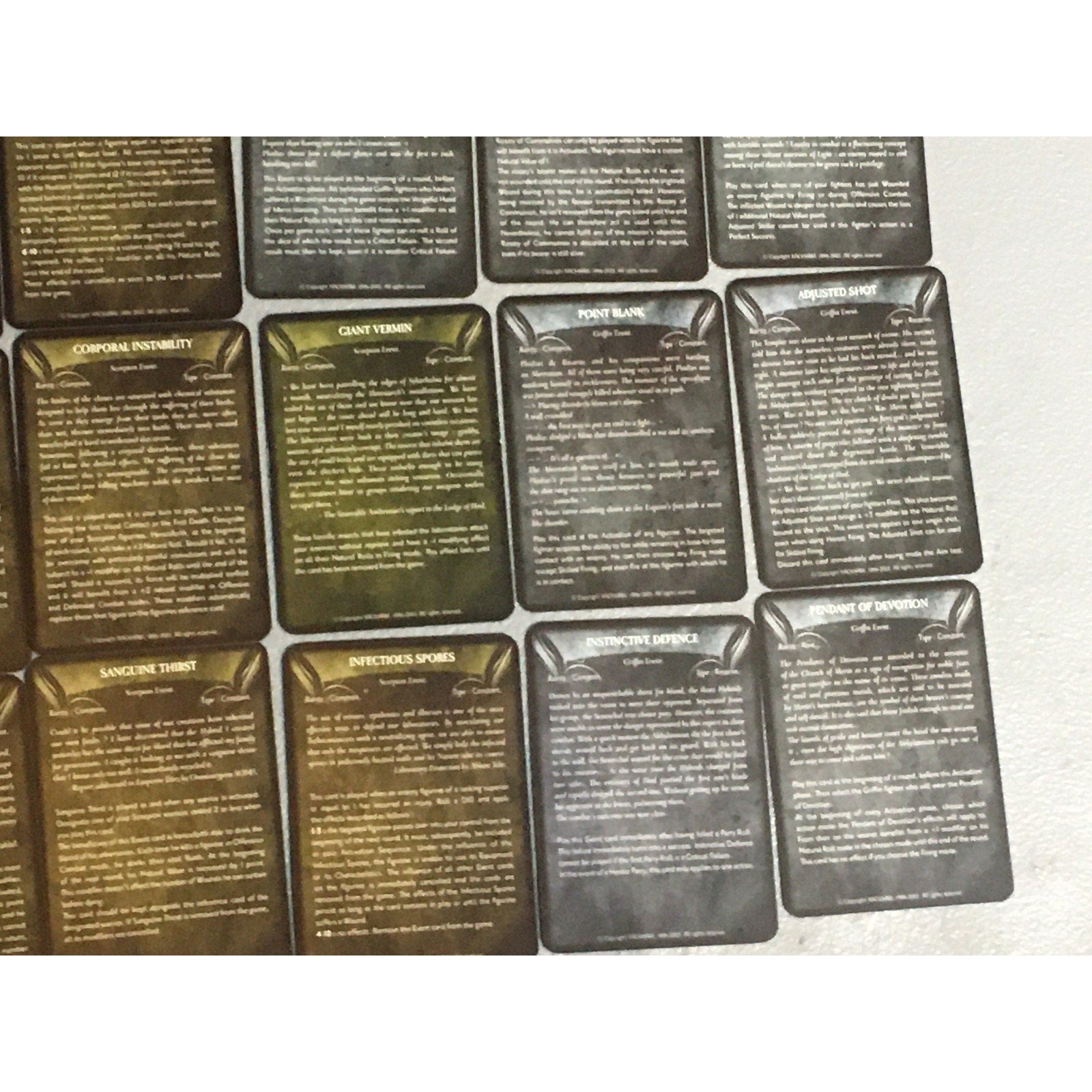 A32712 RACKHAM CONFRONTATION 104 COUNT CARDS LOT TABLETOP