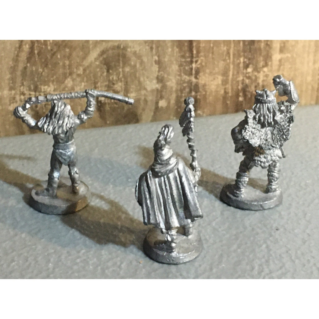 A32625 RAL PARTHA MINIATURES METAL 3 PK HUMAN BARBARIAN WARRIOR & SHAMAN D&D