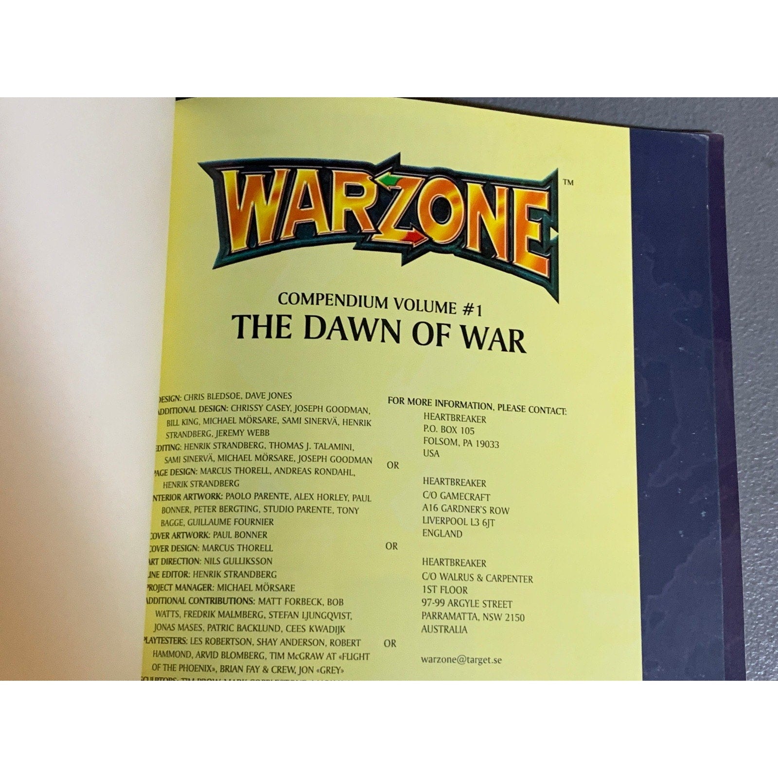 A31651 WARZONE MUTANT CHRON HHG ARMY BOOK PLAYED COMPENDIUM VOL. 1 DAWN OF WAR