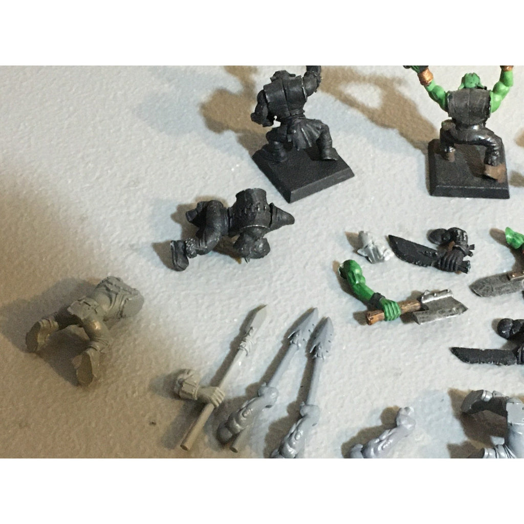 A33618 WARHAMMER FANTASY ORCS & GOBLINS INCOMPLETE BOYZ + BITS LOT GW