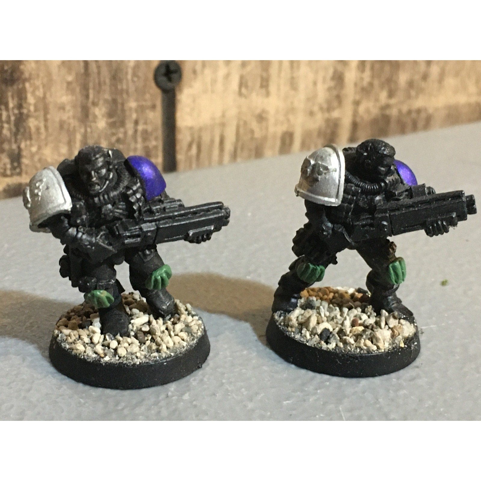 A33812 WARHAMMER 40K SPACE MARINES METAL SCOUT SHOTGUN 2 PK GW GAMES WORKSHOP