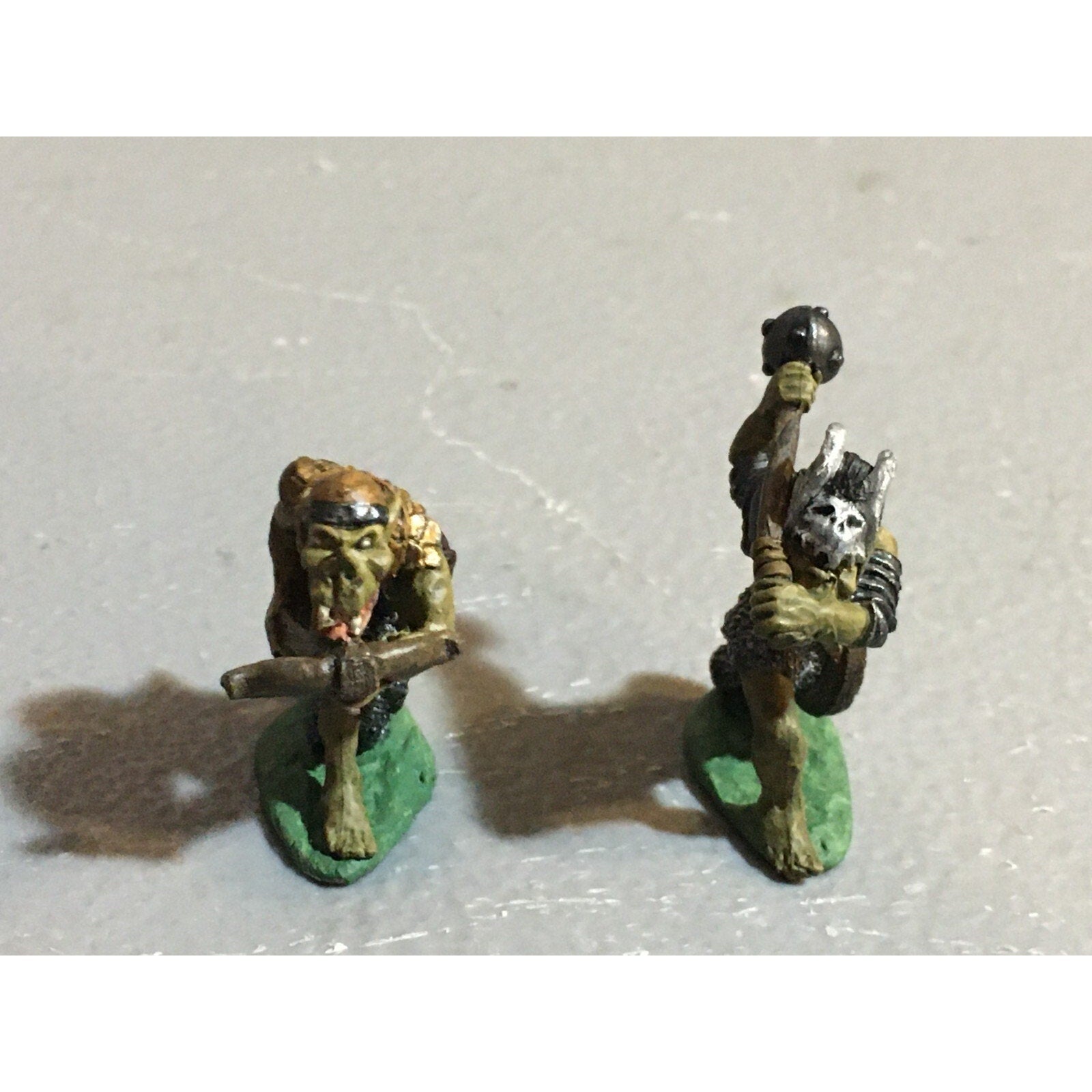 A9792 CITADEL PRE SLOTTA METAL RARE OOP ORCS ARMOURED GREAT MACE & XBOW PAINTED