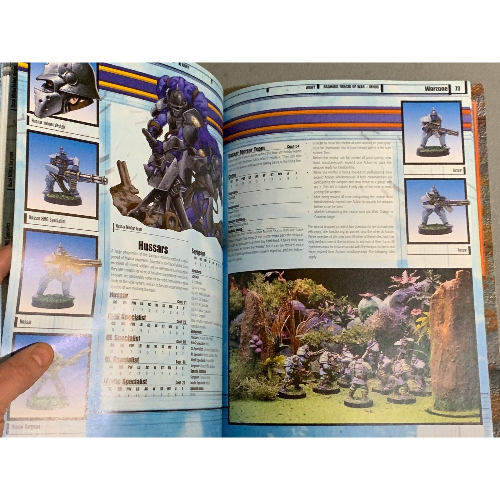A31652 WARZONE MUTANT CHRON HHG ARMY BOOK PLAYED VENUS BAUHAUS FORCES OF WAR