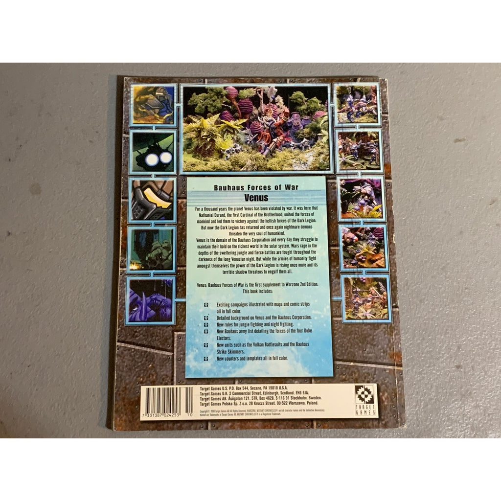 A31652 WARZONE MUTANT CHRON HHG ARMY BOOK PLAYED VENUS BAUHAUS FORCES OF WAR
