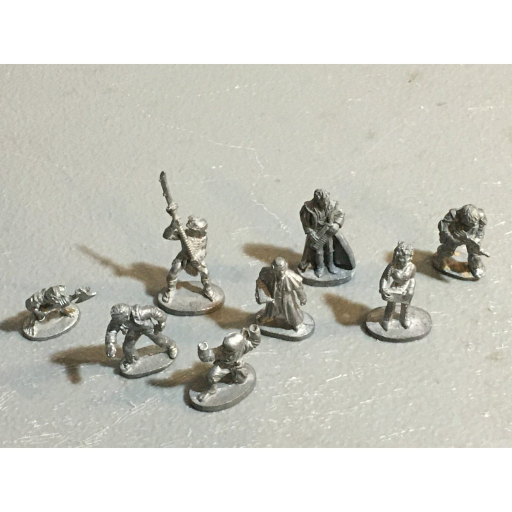 A6558 GRENADIER 8 PK METAL OOP MINIATURES WARRIOR NINJA MUSICIAN 1 INCOMPLETE