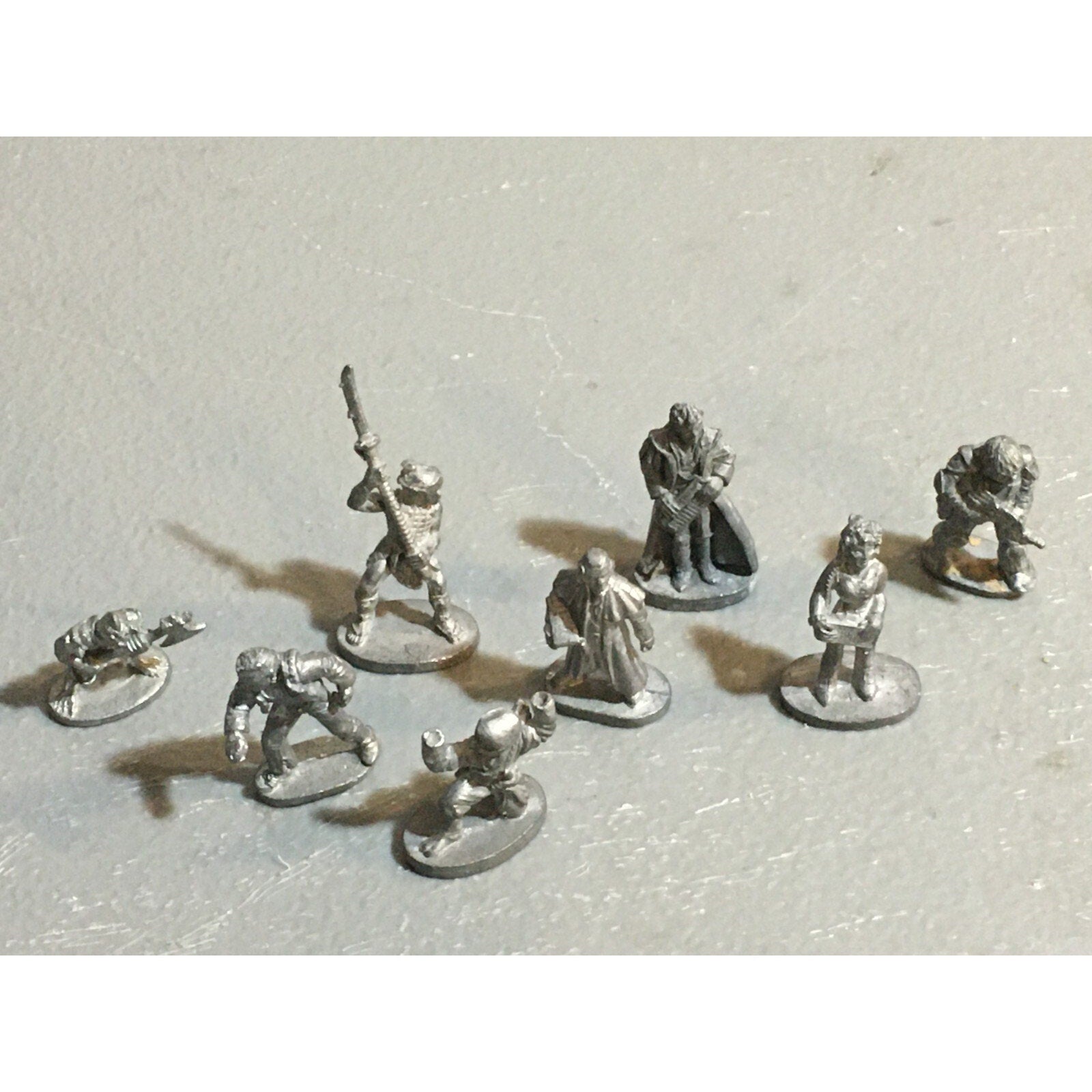 A6558 GRENADIER 8 PK METAL OOP MINIATURES WARRIOR NINJA MUSICIAN 1 INCOMPLETE