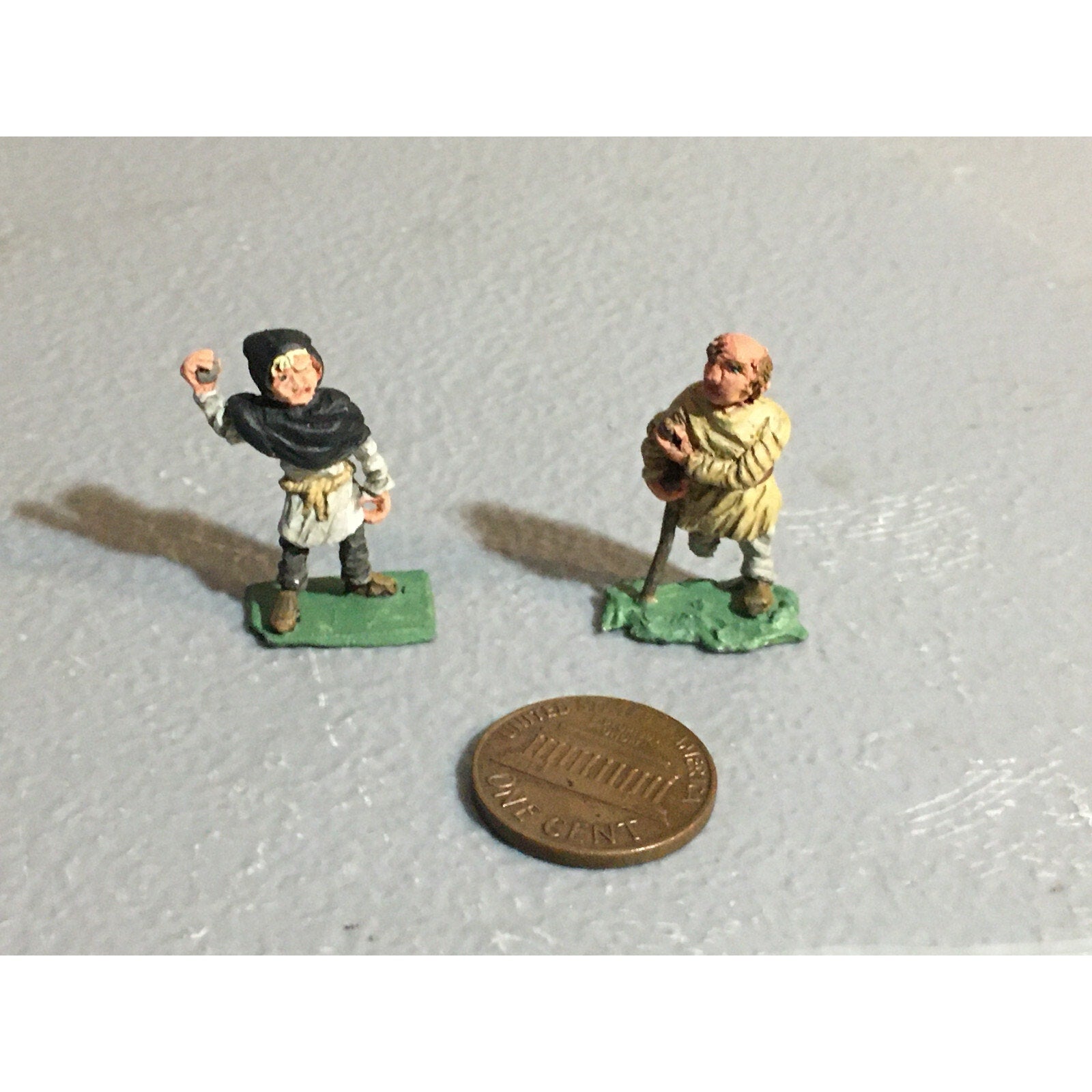 A10194 CITADEL PRE SLOTTA METAL RARE OOP HUMAN VILLAGERS PEASANTS 2 PK PAINTED