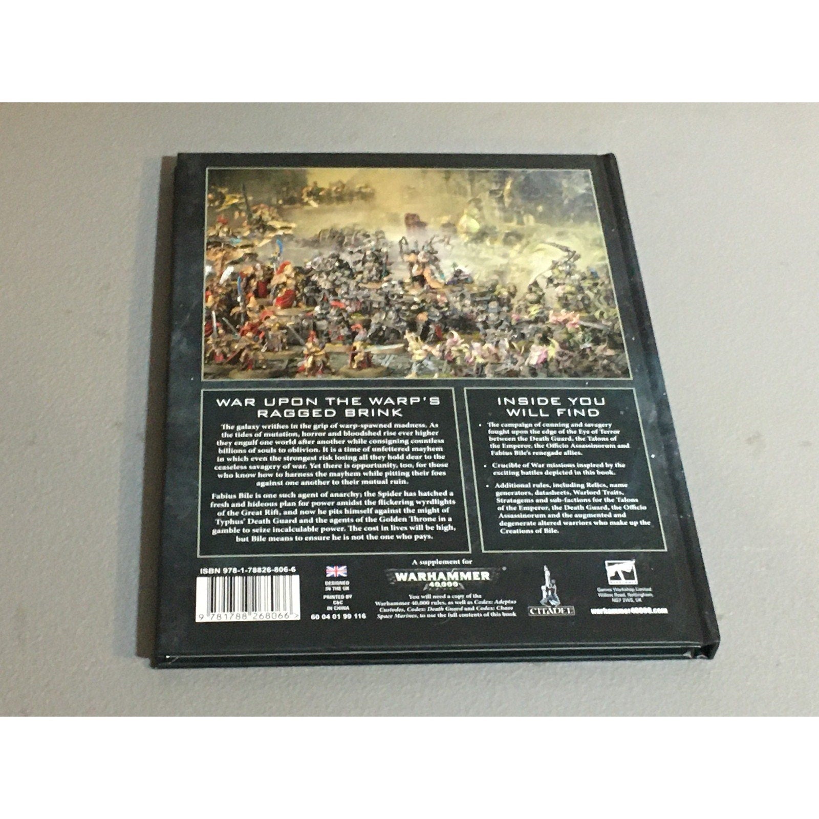 BOOK WARHAMMER 40K PSYCHIC AWAKENING WAR OF THE SPIDER USED HB HARDBACK