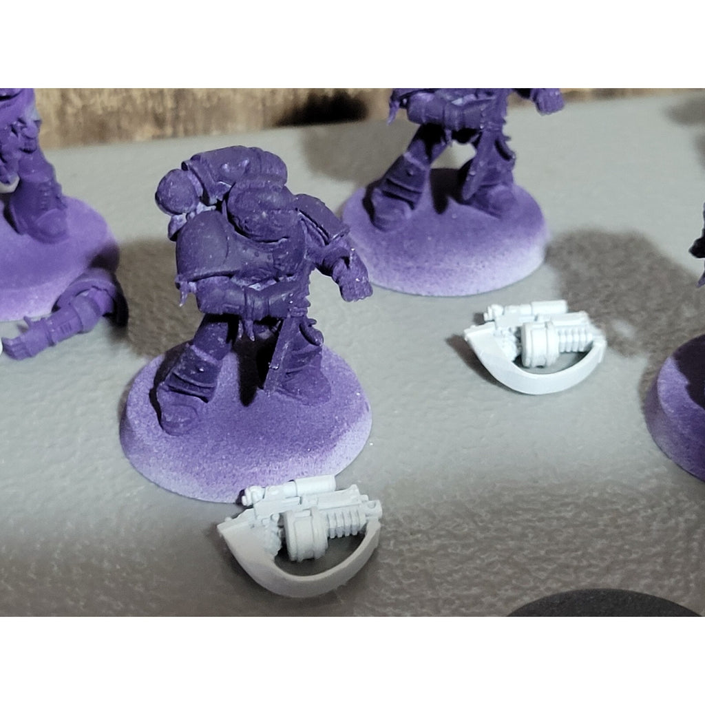 A18249 WARHAMMER 40K SPACE MARINES WOLVES 10 PK GREY HUNTERS MISS 2 BACKPACKS