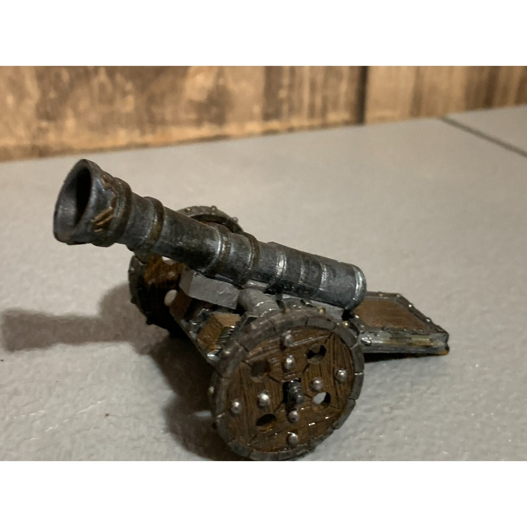 A16892 UNKNOWN MINIATURE TABLETOP WARGAMES CANNON ARTILLERY PLASTIC