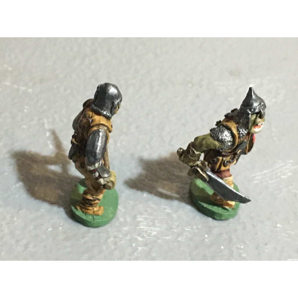 A10085 CITADEL PRE SLOTTA METAL RARE OOP ORC WARRIORS 2 PK WARHAMMER PAINTED