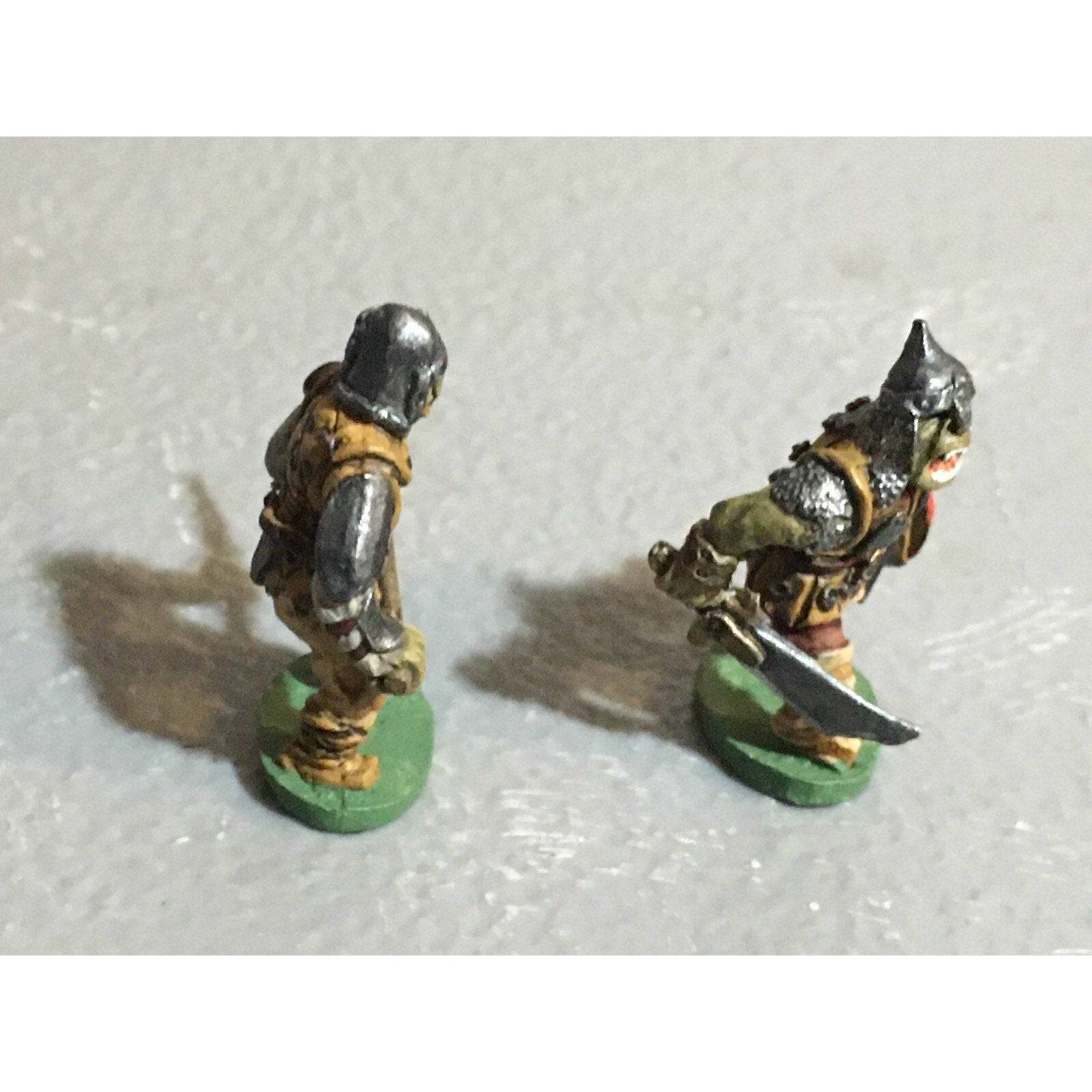 A10085 CITADEL PRE SLOTTA METAL RARE OOP ORC WARRIORS 2 PK WARHAMMER PAINTED