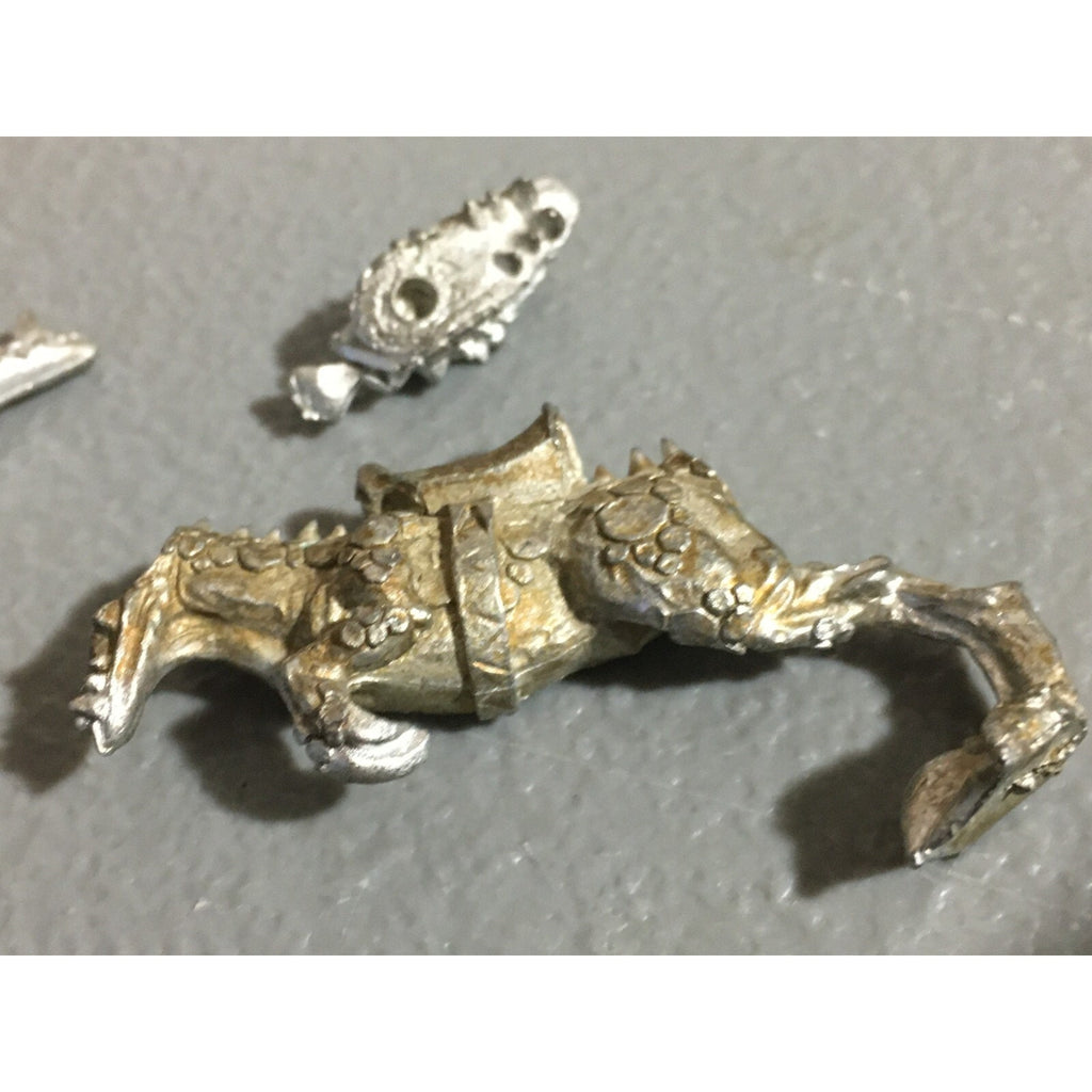 A20380 WARHAMMER FANTASY DARK ELVES METAL COLD ONE KNIGHT NO SHIELD SPEAR