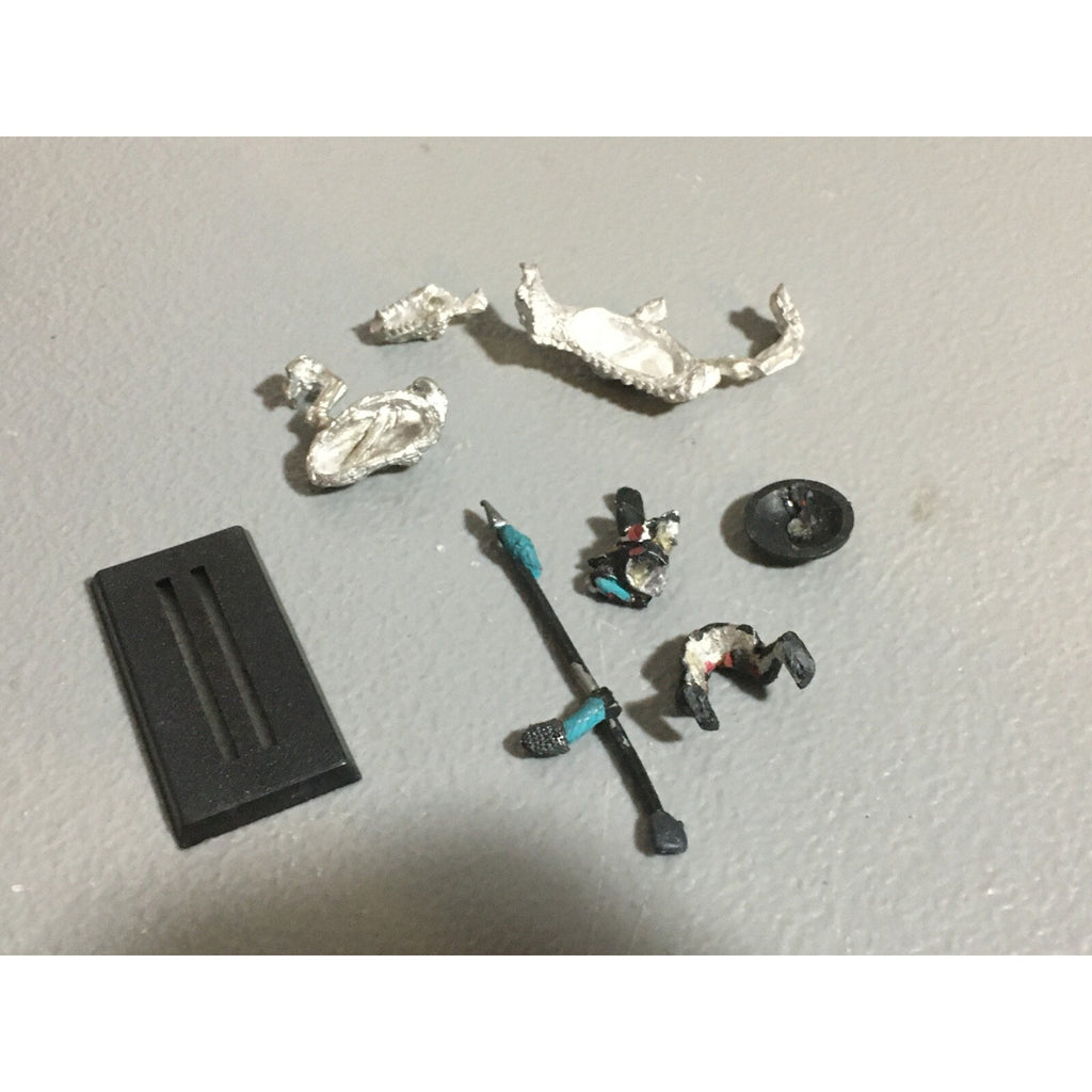 A20378 WARHAMMER FANTASY DARK ELVES METAL COLD ONE KNIGHT NO TAIL