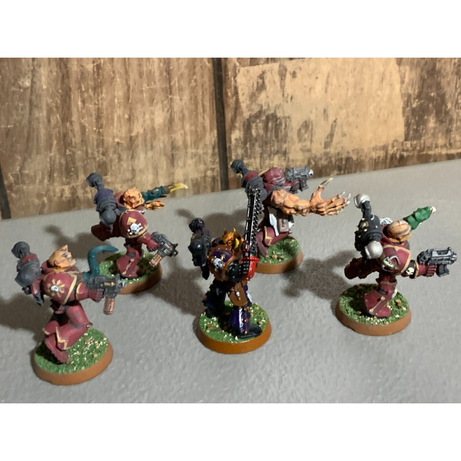 A17507 WARHAMMER 40K CHAOS SPACE MARINES OOP CUSTOM POSSESSED PAINTED BASED