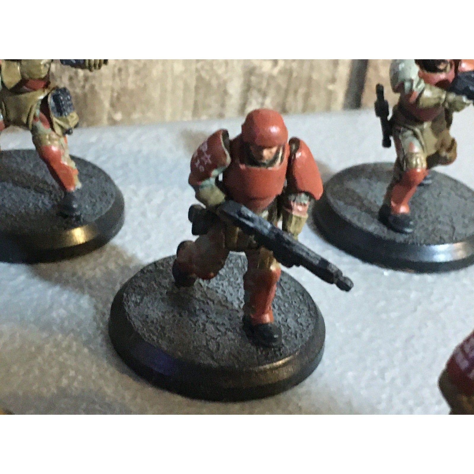 A32047 RACKHAM AT-43 RED BLOK MINI SPETSNATZ KOMMANDOS 8 PK W CARD MISS 1 HEAD