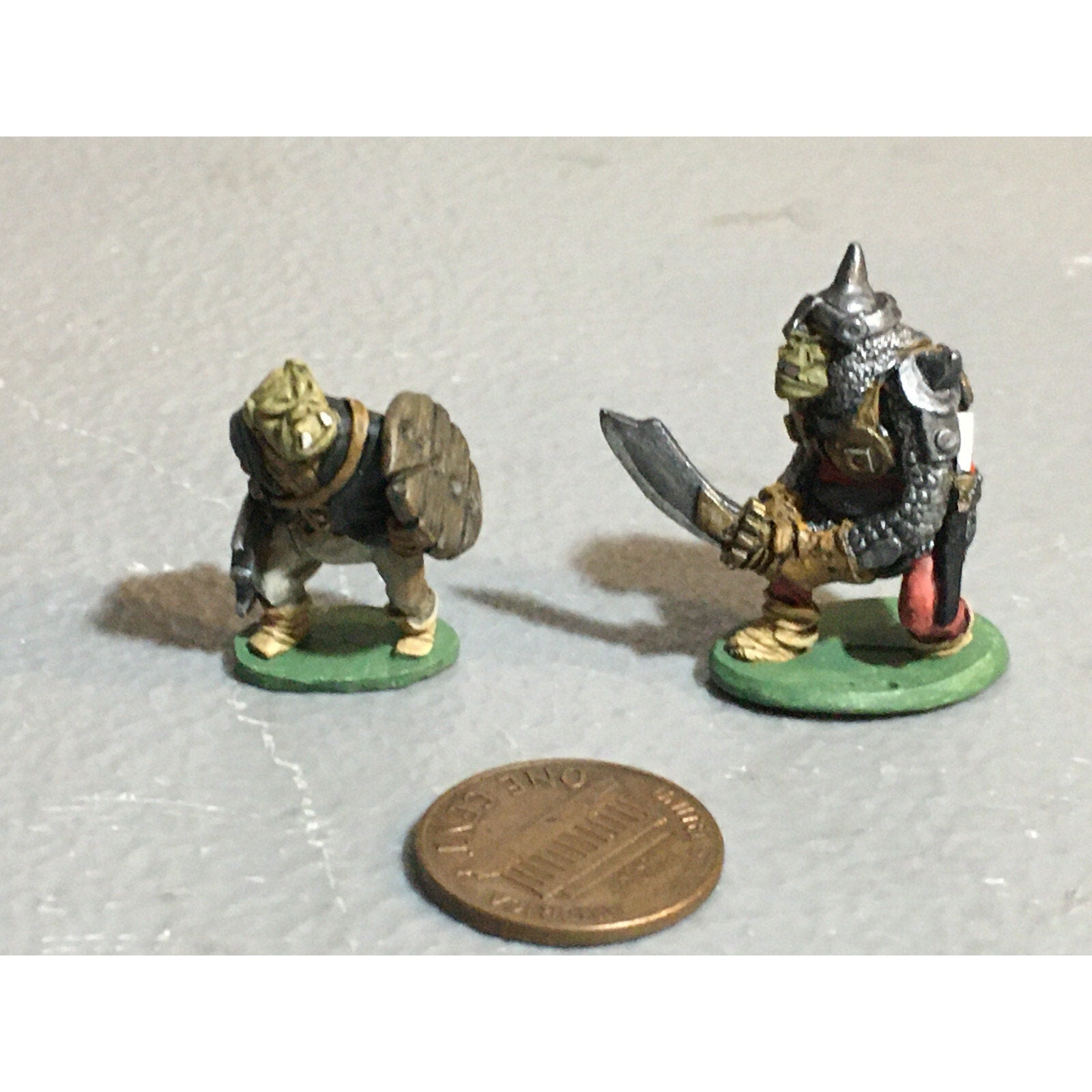 A10082 CITADEL PRE SLOTTA METAL RARE OOP ORC WARRIORS 2 PK WARHAMMER PAINTED