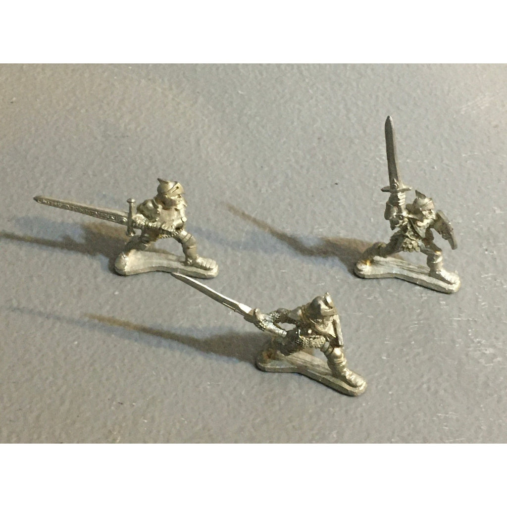 A32610 RAL PARTHA MINIATURES METAL 3 PK PALADIN KNIGHT FIGHTER D&D