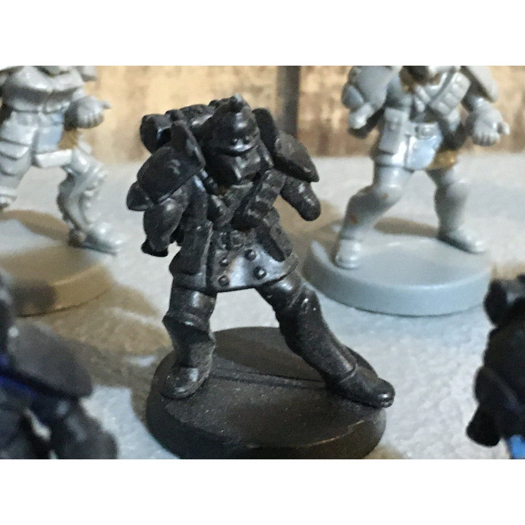 A30066 UNKNOWN TABLE TOP SCI-FI POWER ARMOR SOLDIERS 11 PK INCOMPLETE WAR GAMES